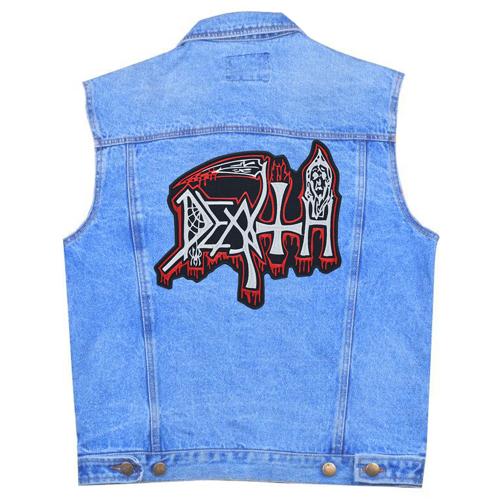 Нашивка наспинна Death (old white-red logo)