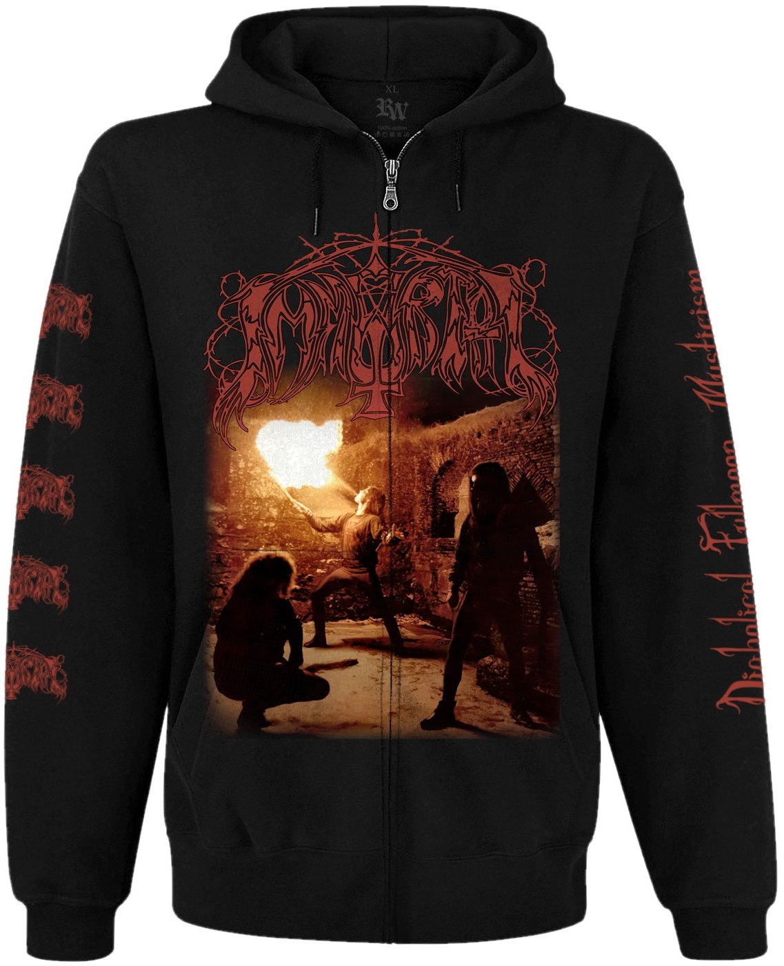 Худі Immortal "Diabolical Fullmoon Mysticism" на блискавці