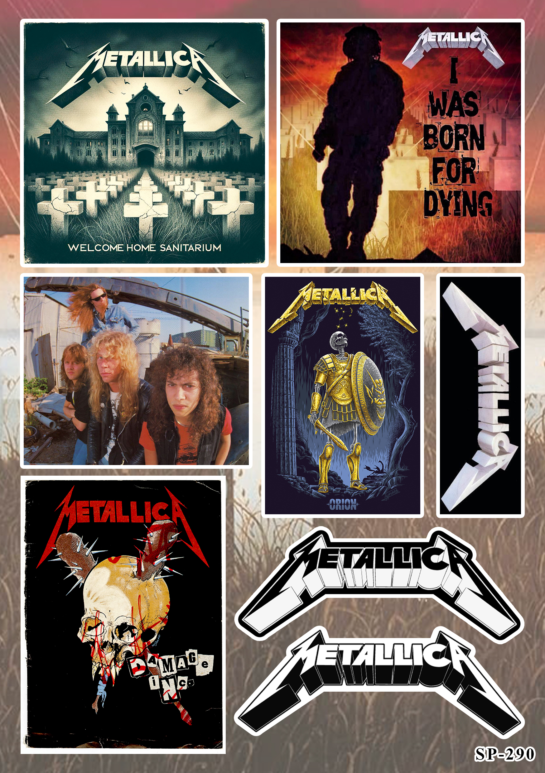 Стікерпак Metallica (Master of Puppets) - SP-290