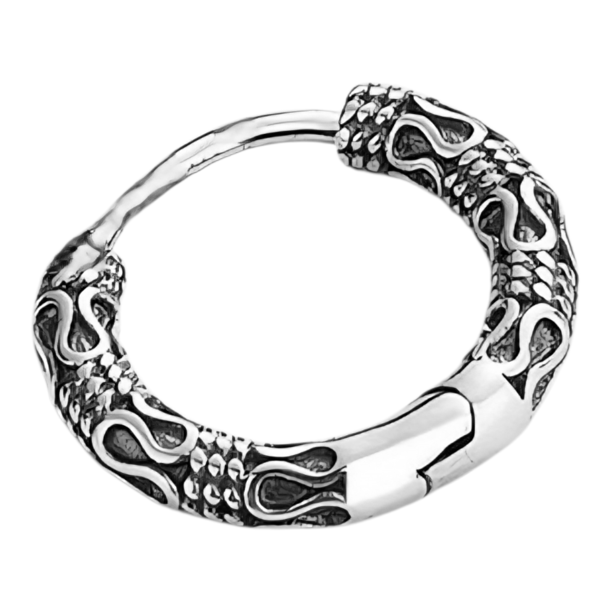 Сережка-кільце з візерунком (ea-175)