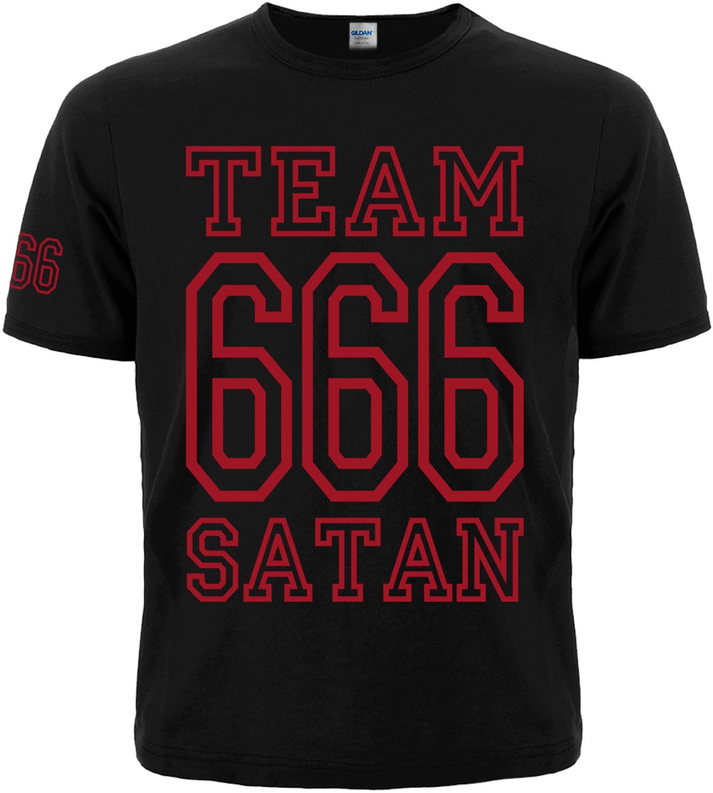 Футболка Team Satan - 666 (red)