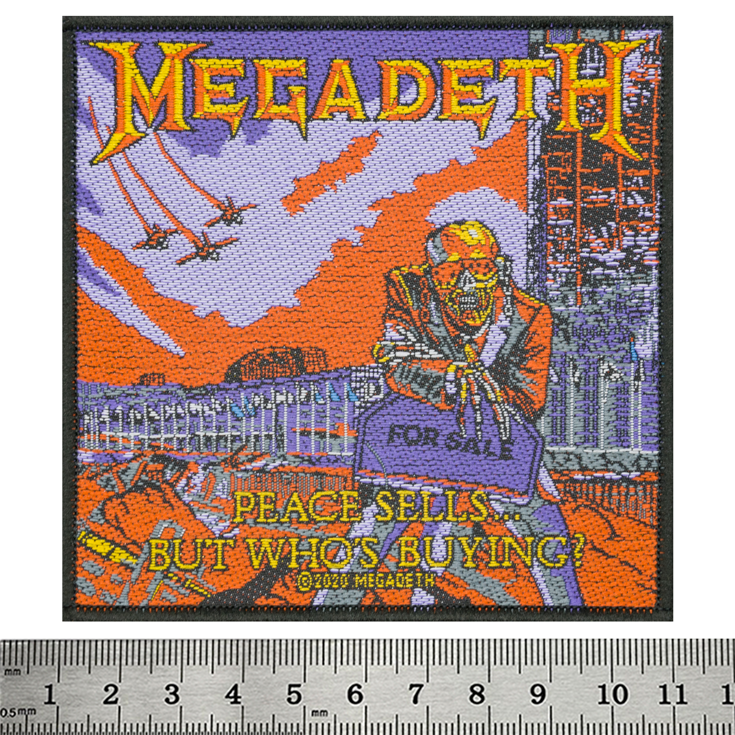 Нашивка ткана MEGADETH - PEACE SELLS (ofp-411)