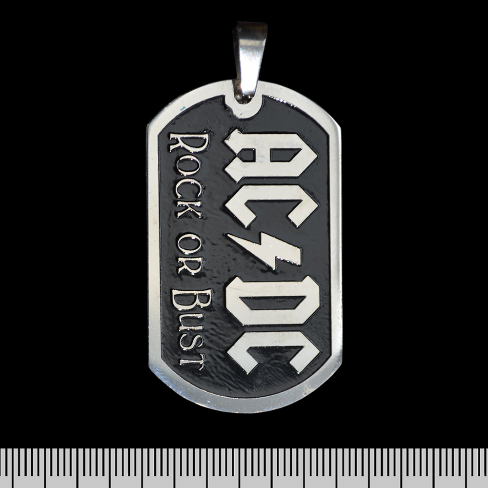 Кулон AC/DC "Rock Or Bust" (ptsb-004) жетон