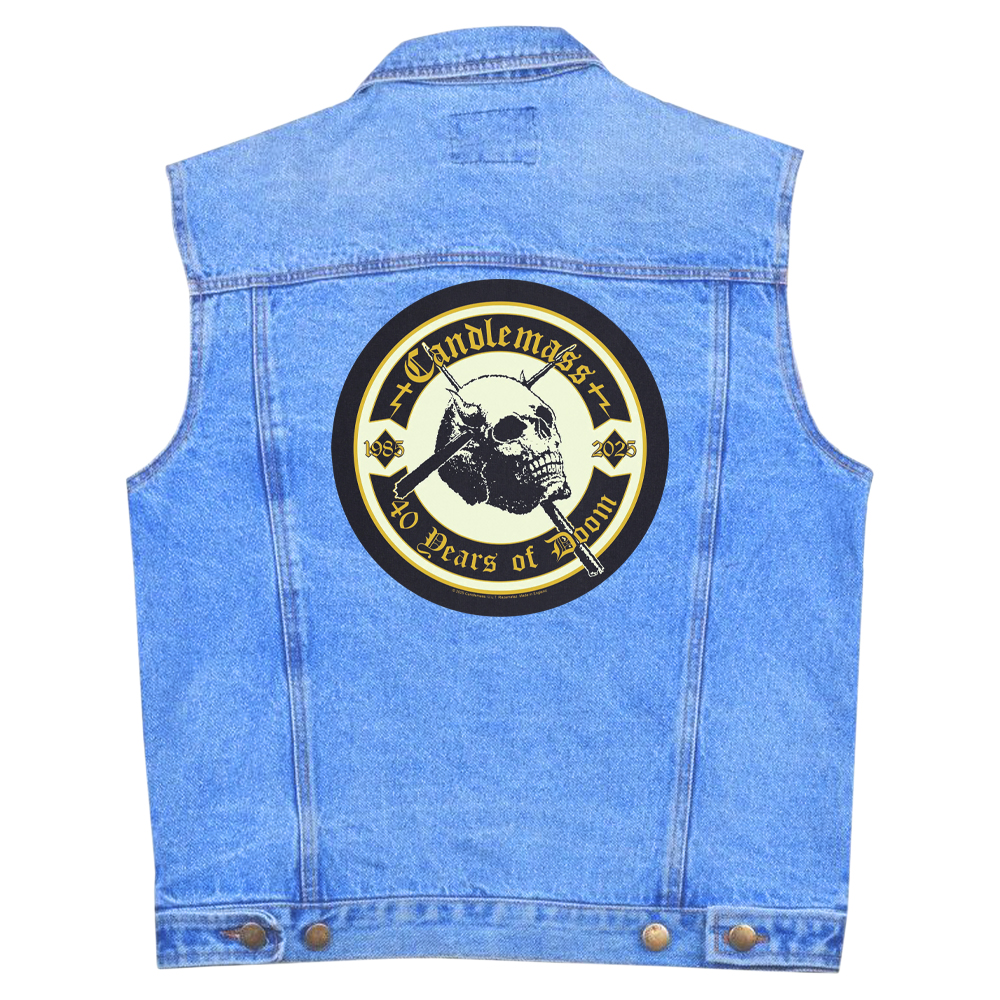 Нашивка наспинна катана CANDLEMASS - 40 YEARS OF DOOM (olbp-101)