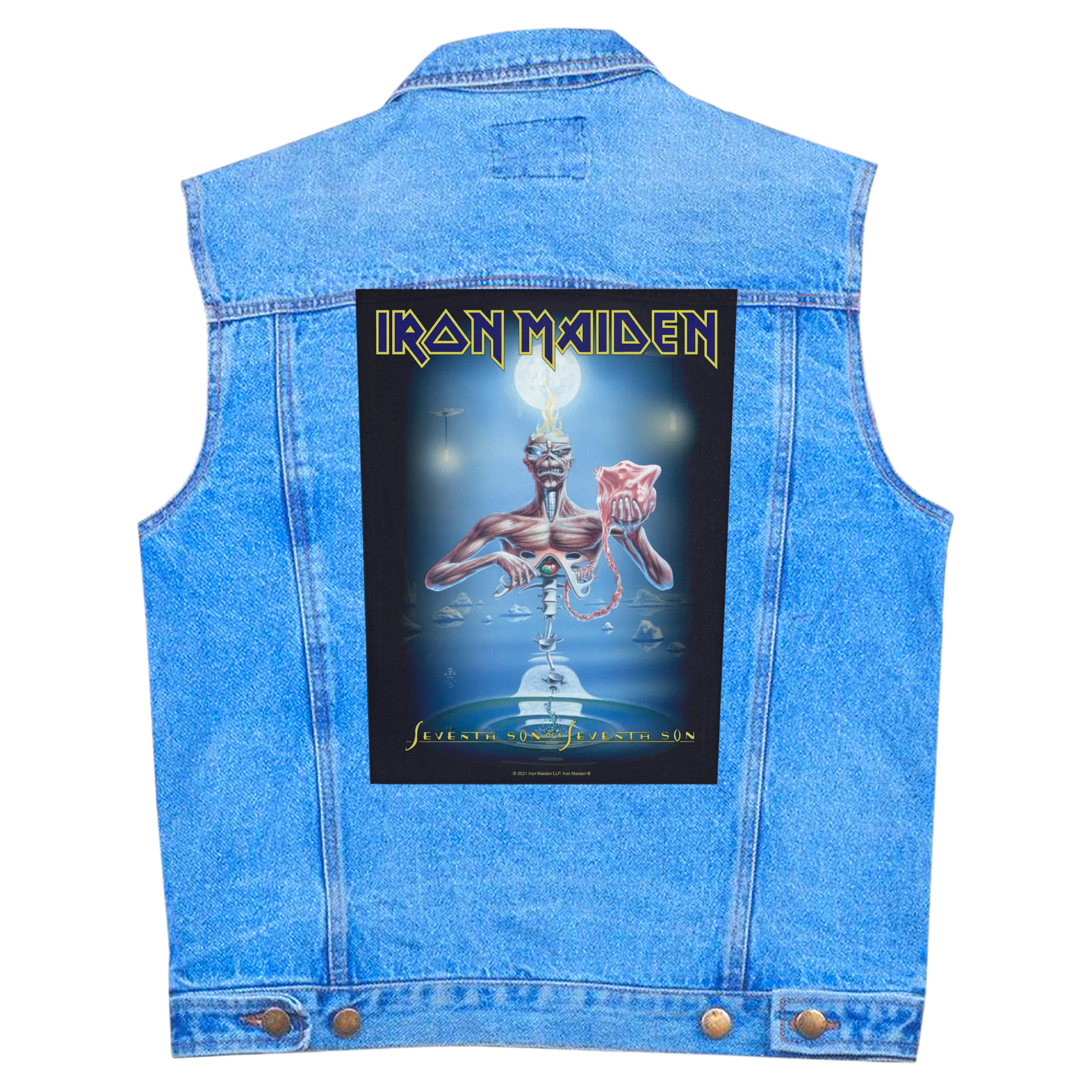 Нашивка наспинна катана IRON MAIDEN - SEVENTH SON (olbp-141)