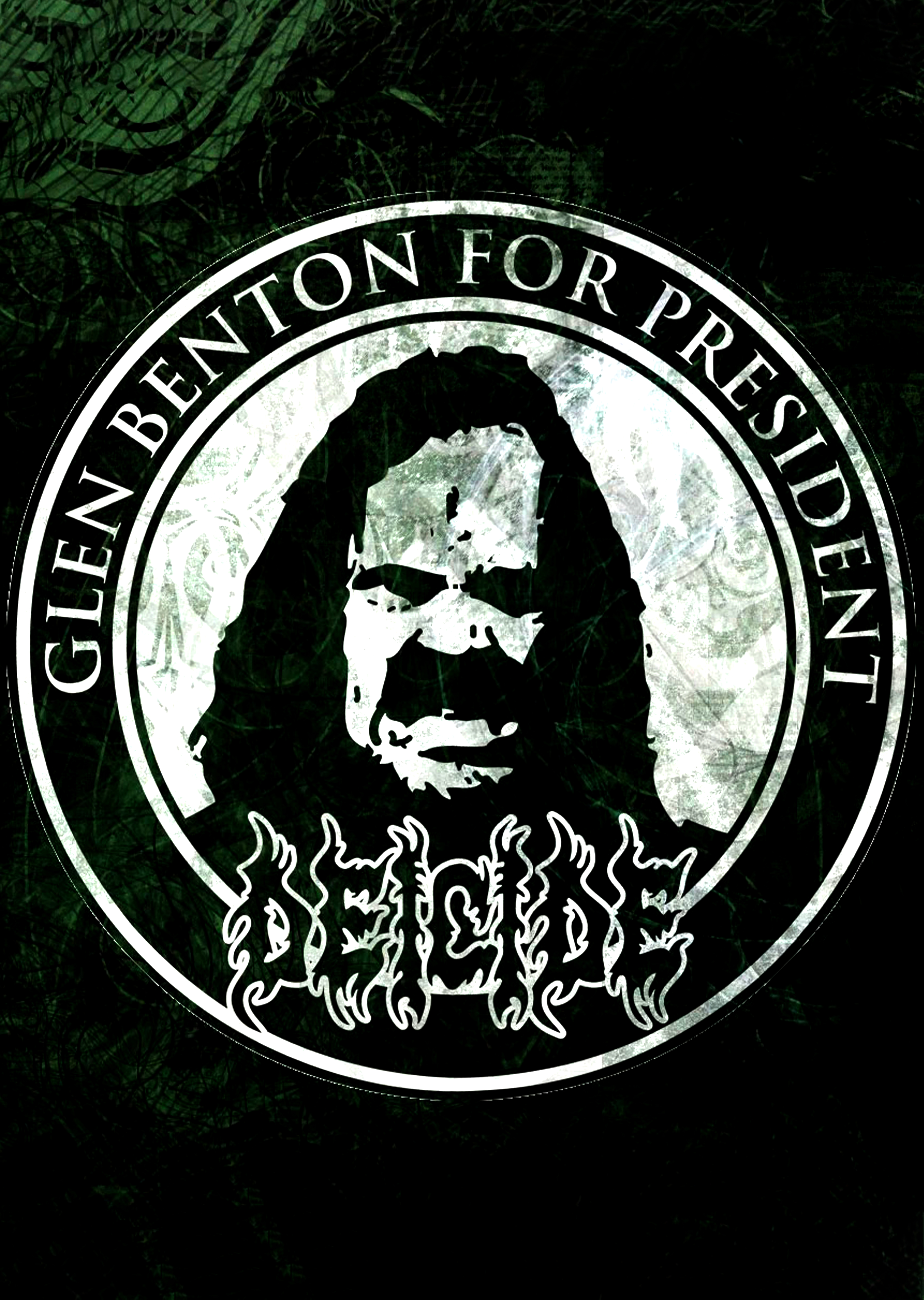 Плакат Deicide - Glen Benton for President Плакат Deicide - Glen Benton for President