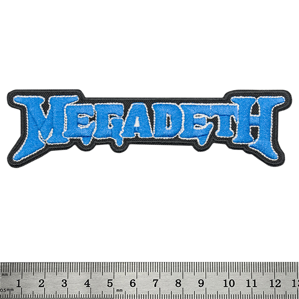 Нашивка термо Megadeth (blue logo) (stp-061)