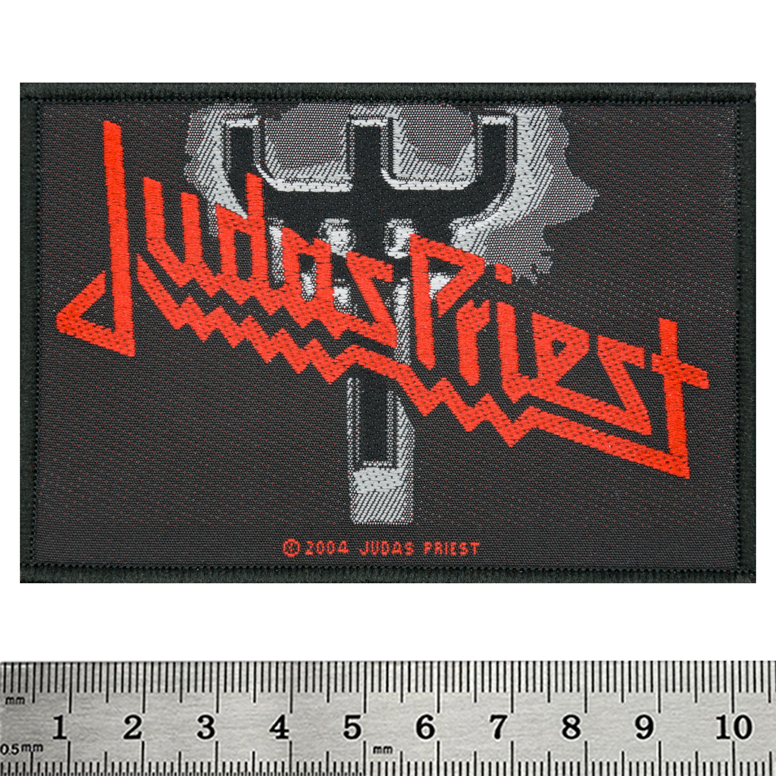 Нашивка ткана JUDAS PRIEST - LOGO  FORK (ofp-434)