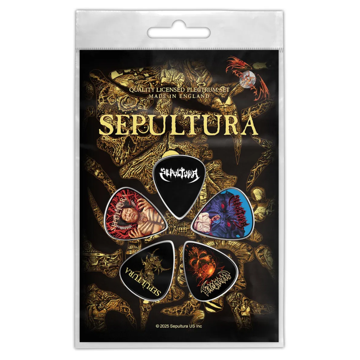 Подарунковий набір медіаторів SEPULTURA - DISCOGRAPHY (mol-073)