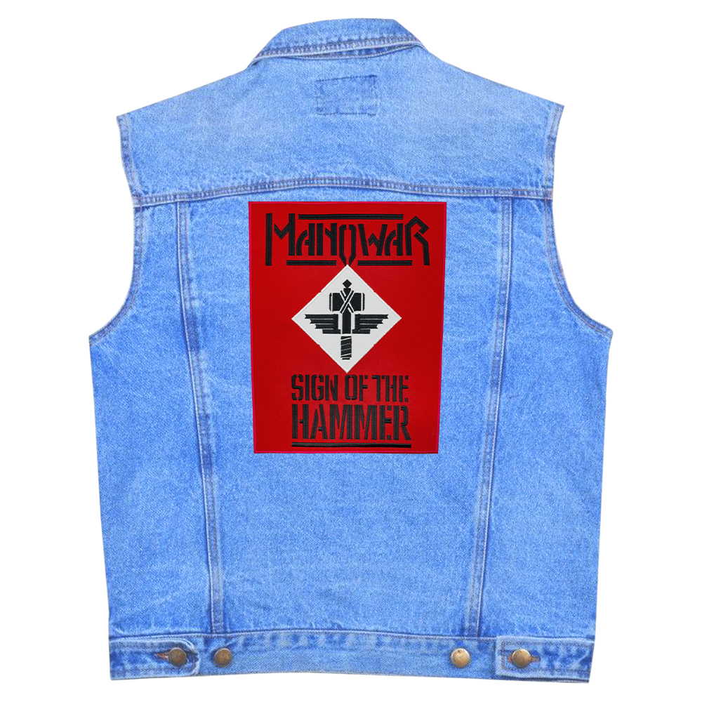 Нашивка термо Manowar "Sign of the Hammer" наспинна (thps-024) Нашивка термо Manowar "Sign of the Hammer" наспинна (thps-024)