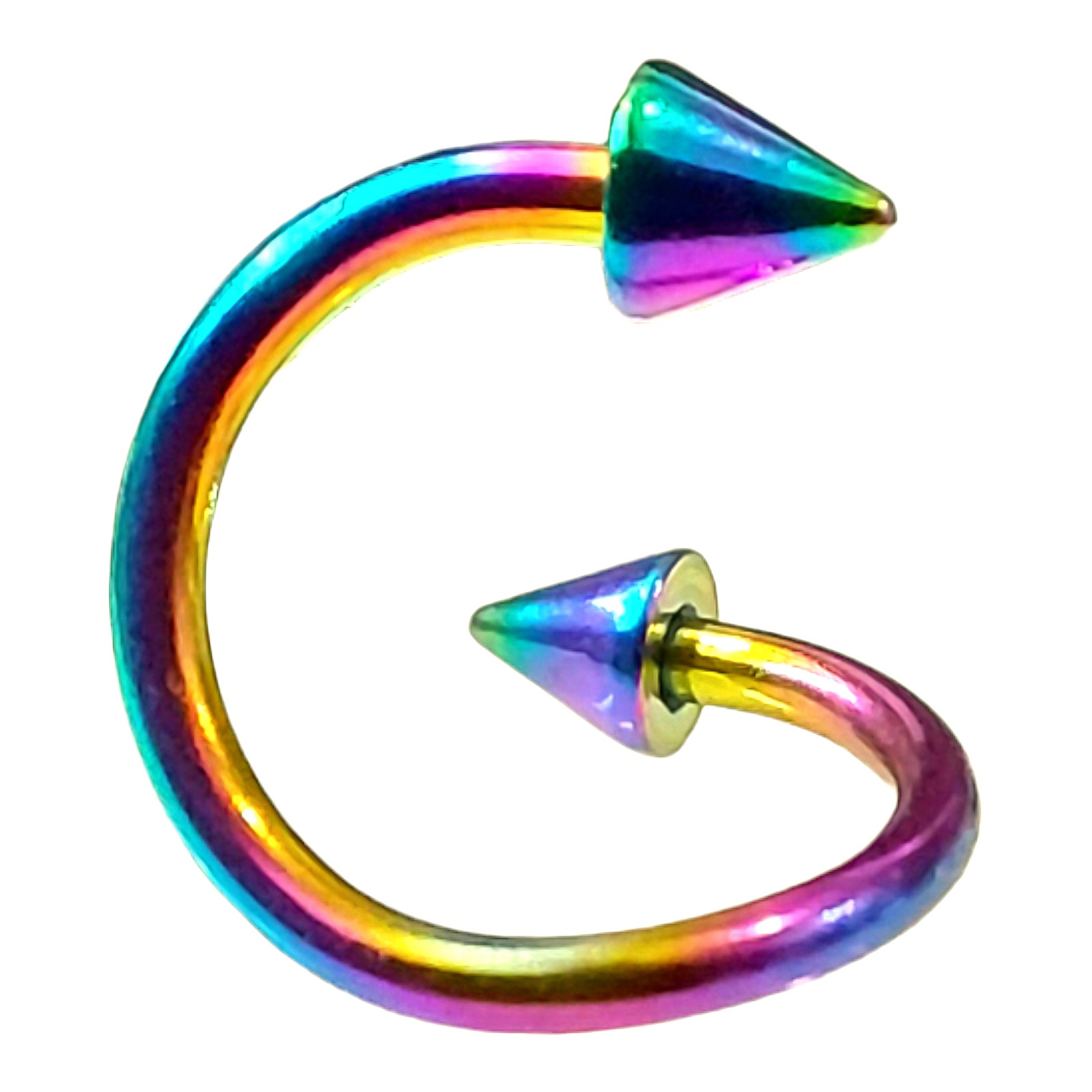 Твістер спіраль, шип (10 мм, мед. сталь, хамелеон) tsp-002