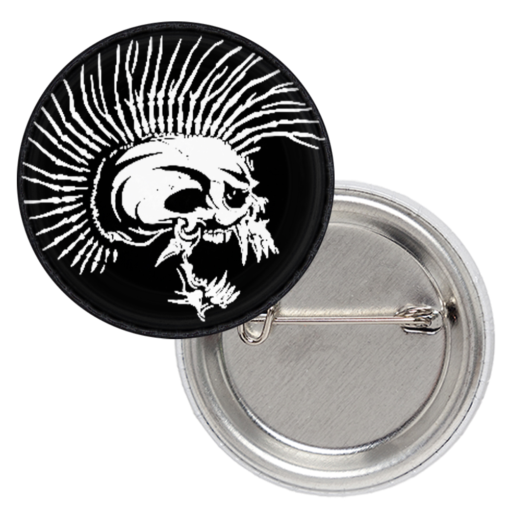 Значок Punk (череп с ирокезом) Значок Punk (череп с ирокезом)