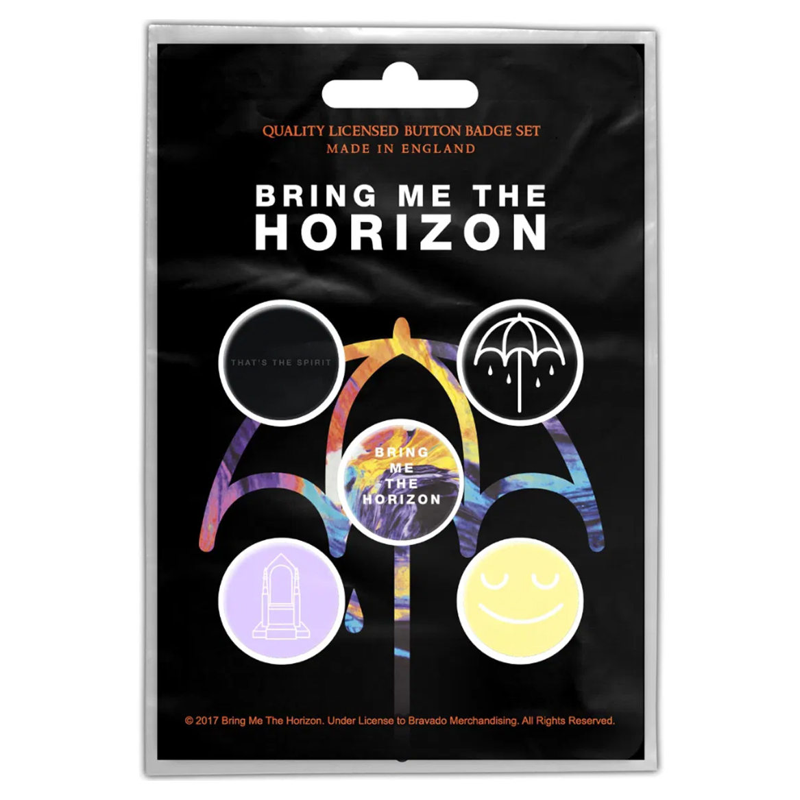 Подарунковий набір значків BRING ME THE HORIZON - THAT'S THE SPIRIT (iol-067)