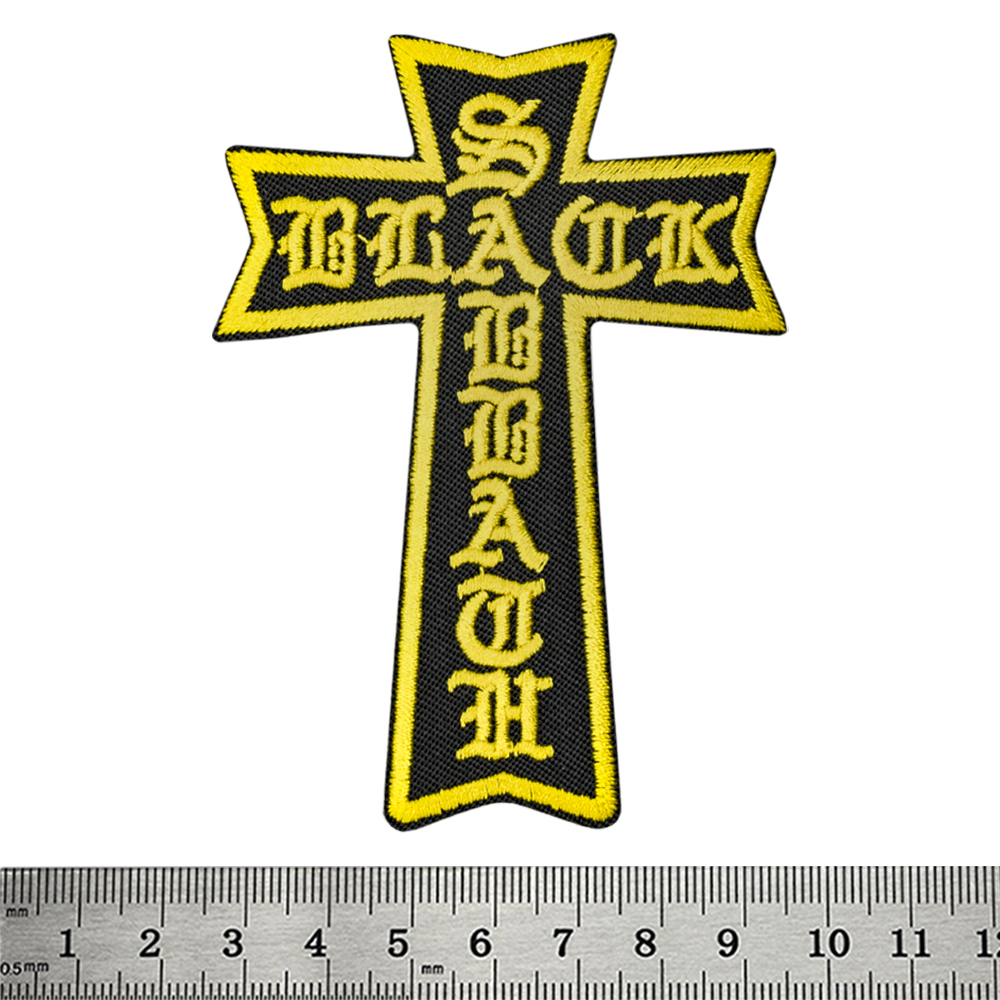 Нашивка термо Black Sabbath (yellow cross) (stp-081)