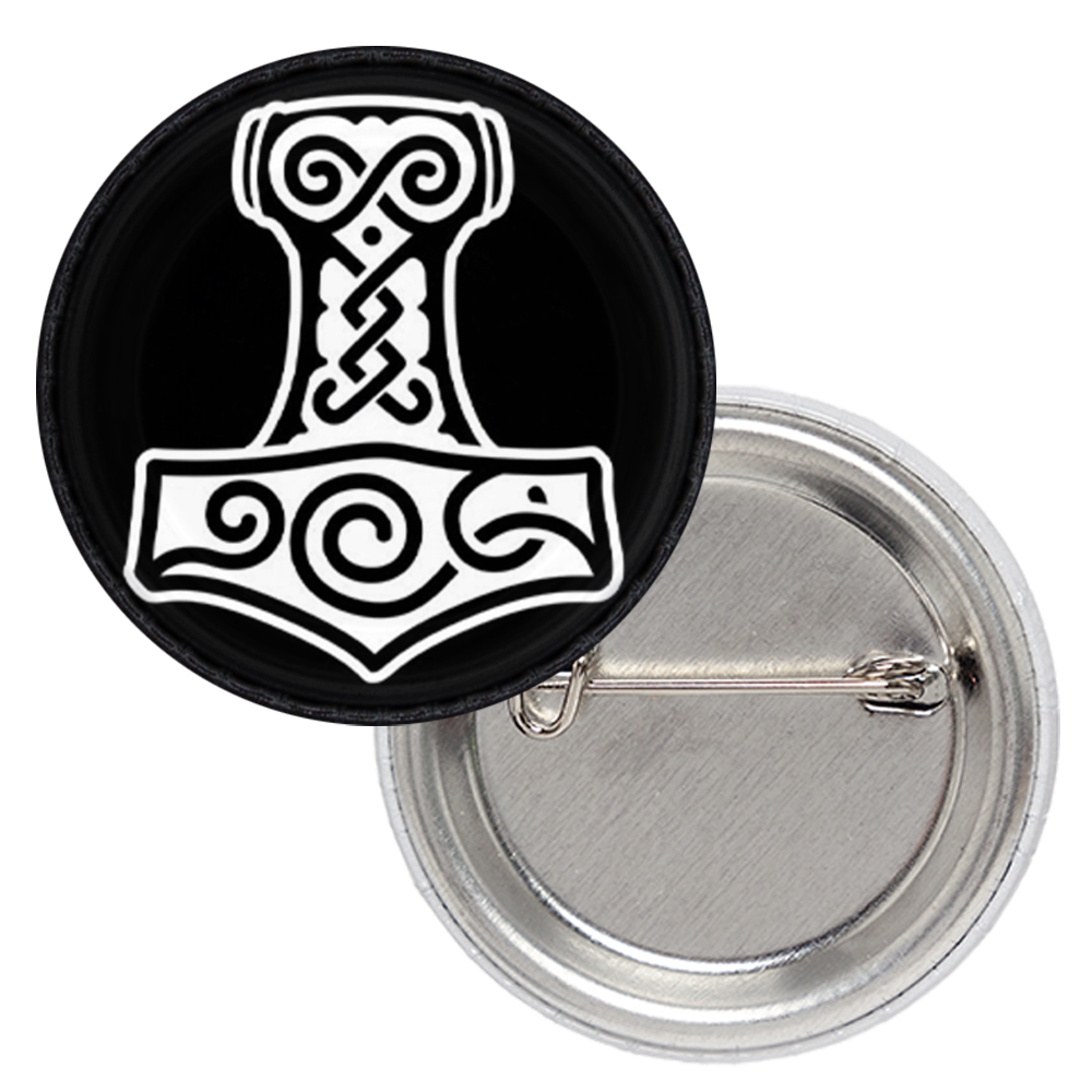 Значок Молот Тора (черный фон) Значок Молот Тора (черный фон)