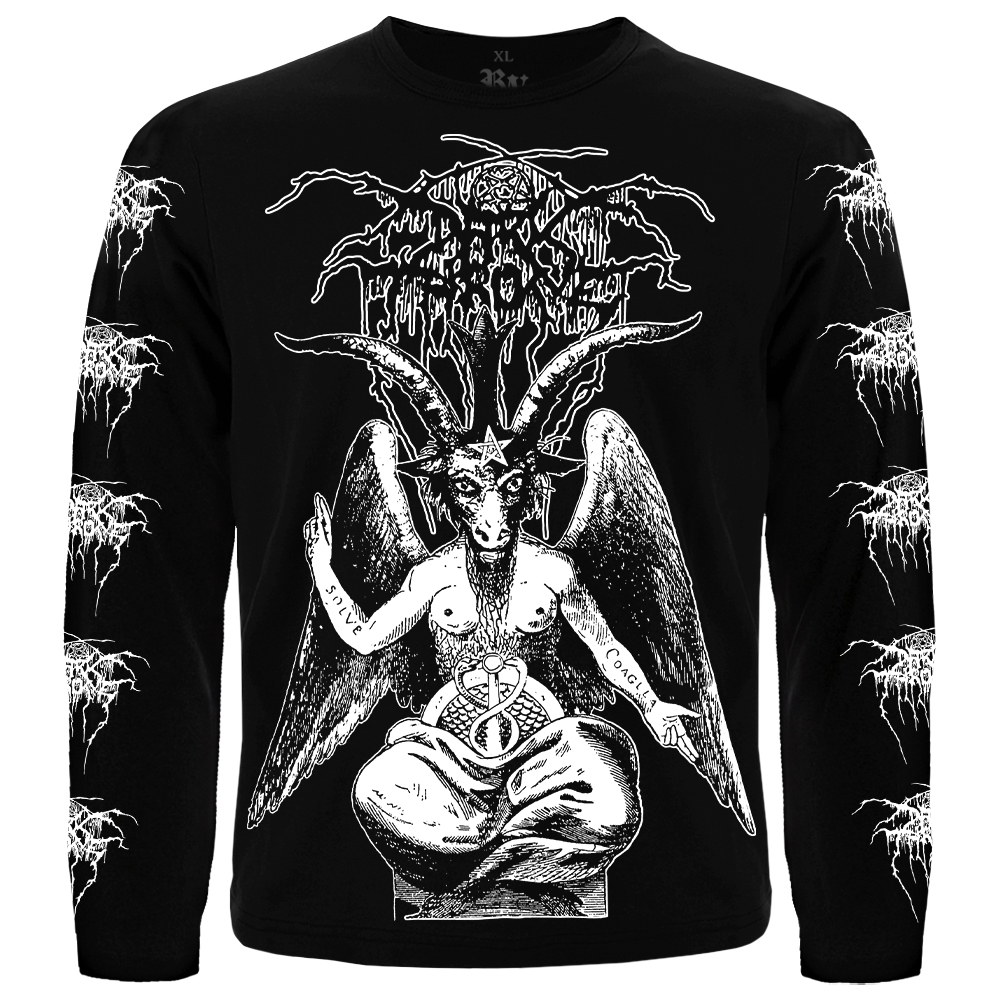 Футболка с длинным рукавом Darkthrone "Black Death & Beyond Baphomet" Футболка с длинным рукавом Darkthrone "Black Death & Beyond Baphomet"
