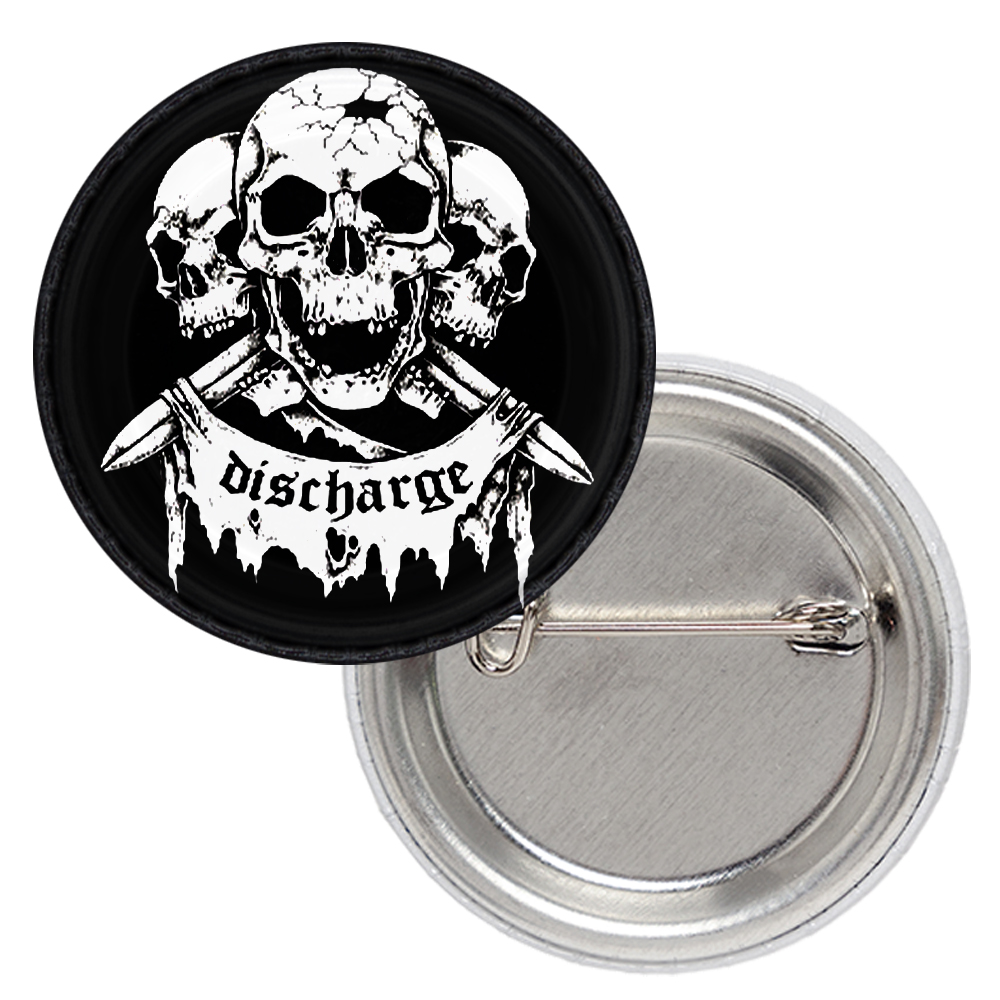 Значок Discharge (skulls logo) Значок Discharge (skulls logo)