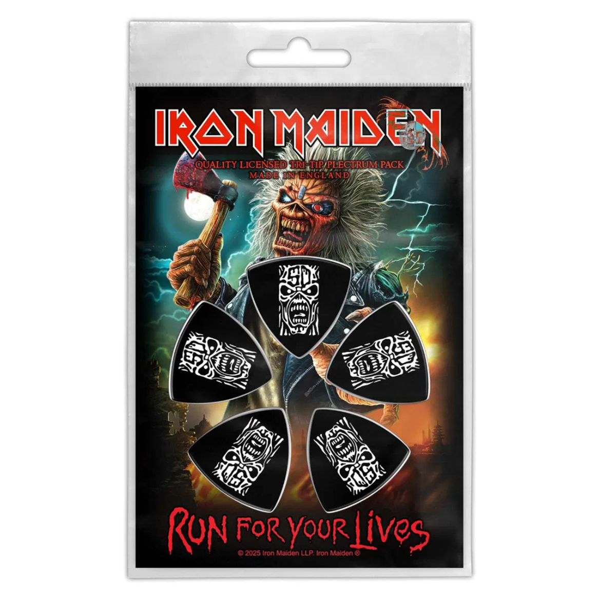 Подарунковий набір медіаторів IRON MAIDEN - RUN FOR YOUR LIVES) (mol-072)