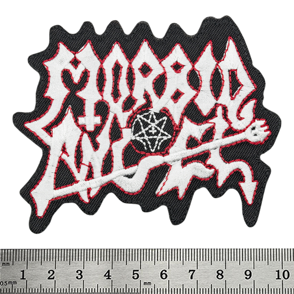 Нашивка термо Morbid Angel (white logo) (stp-077) Нашивка термо Morbid Angel (white logo) (stp-077)