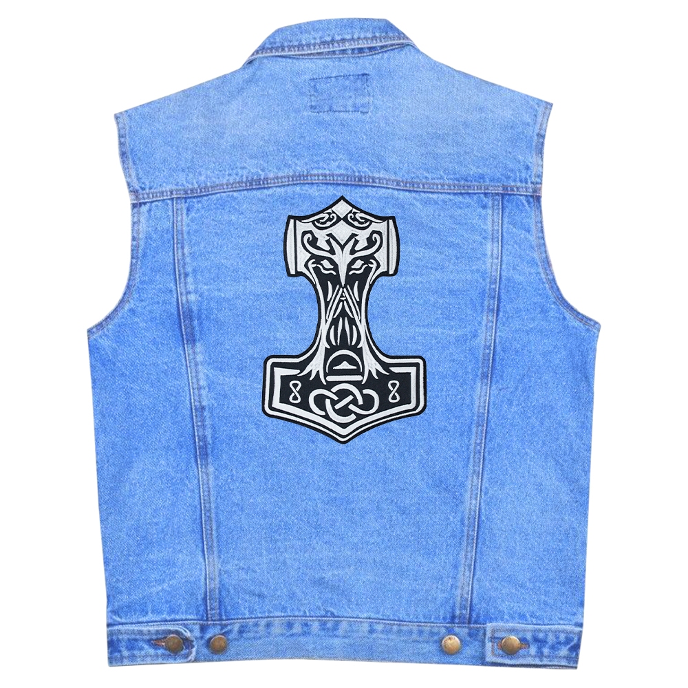 Нашивка термо Молот Тора (Тор) наспинна (thps-066) Нашивка термо Молот Тора (Тор) наспинна (thps-066)