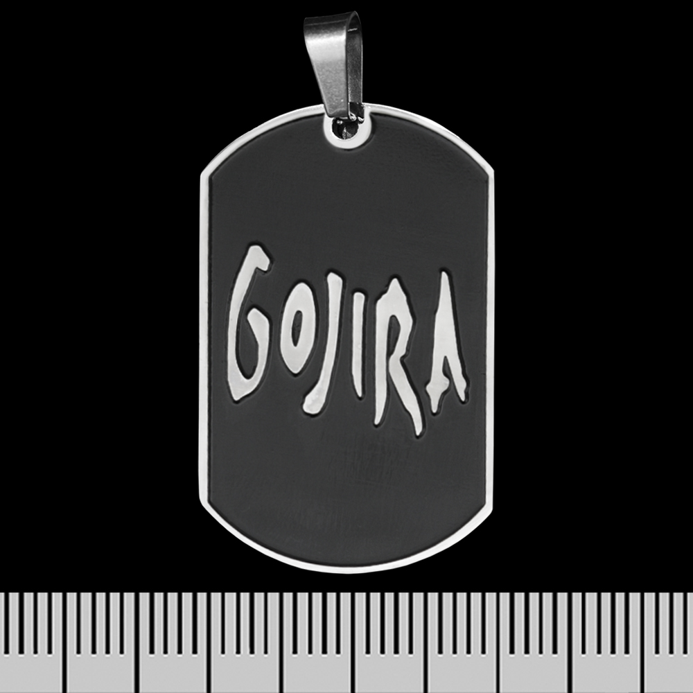 Кулон Gojira (logo), чорний жетон (ptsb-206)