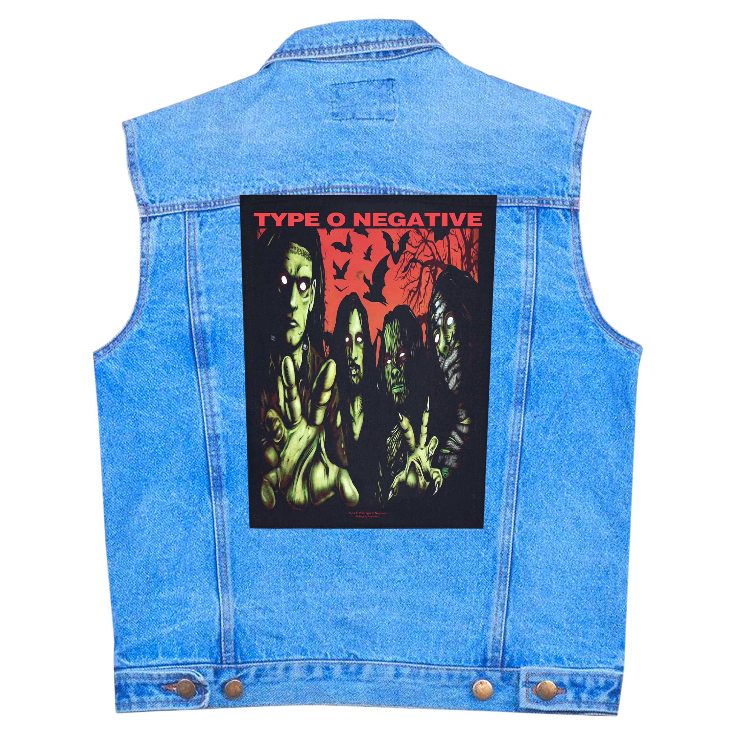 Нашивка наспинна катана TYPE O NEGATIVE - HALLOWEEN (olbp-116)