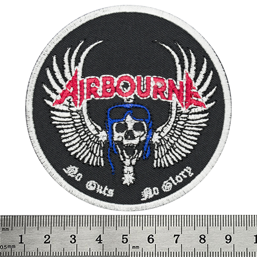 Нашивка термо Airbourne "No Guts. No Glory" (stp-043) Нашивка термо Airbourne "No Guts. No Glory" (stp-043)