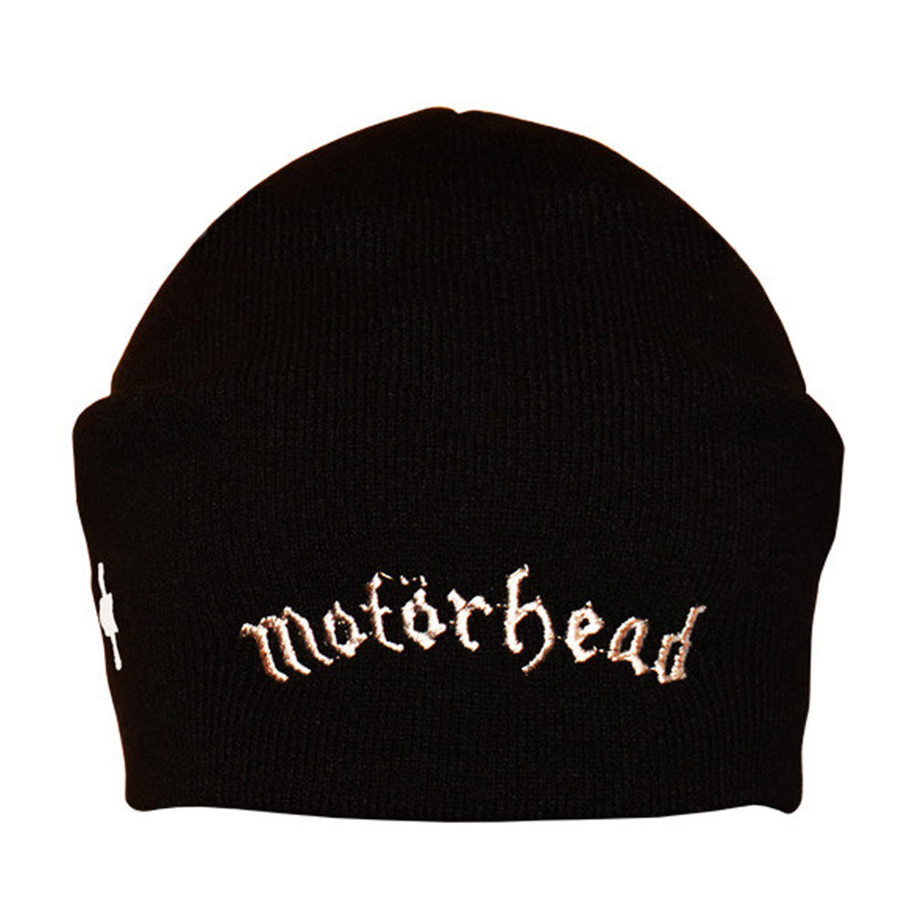 Шапка с вышивкой Motorhead черная