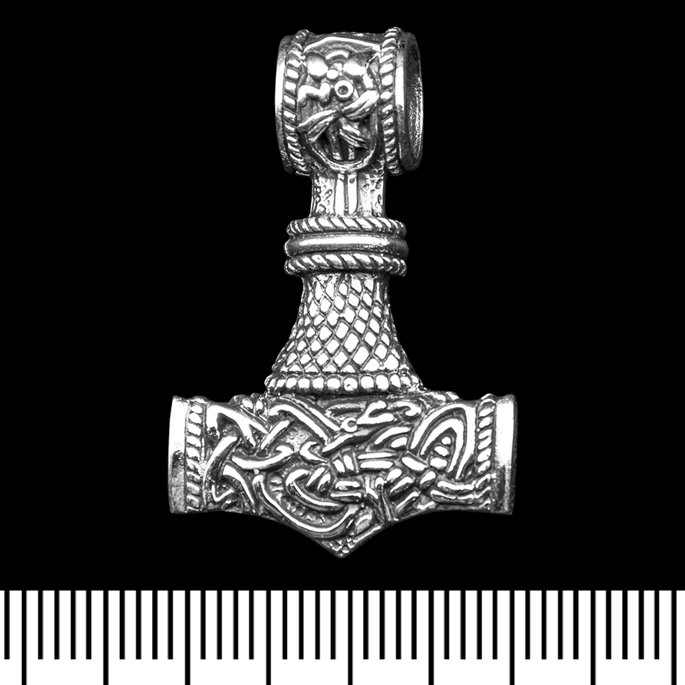 Кулон Молот Тора з Кельтським плетінням (срібло, 925 проба) (sp-243)