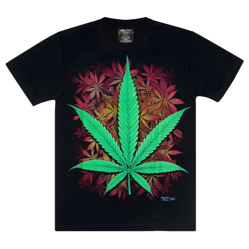 Футболка Cannabis  (big sheet) (світиться в темряві)