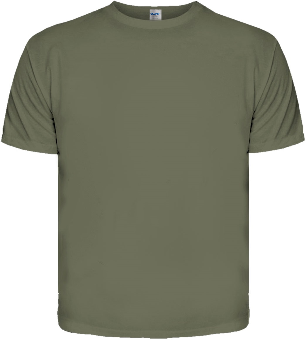 Футболка Gildan олива без малюнка Футболка Gildan олива без малюнка