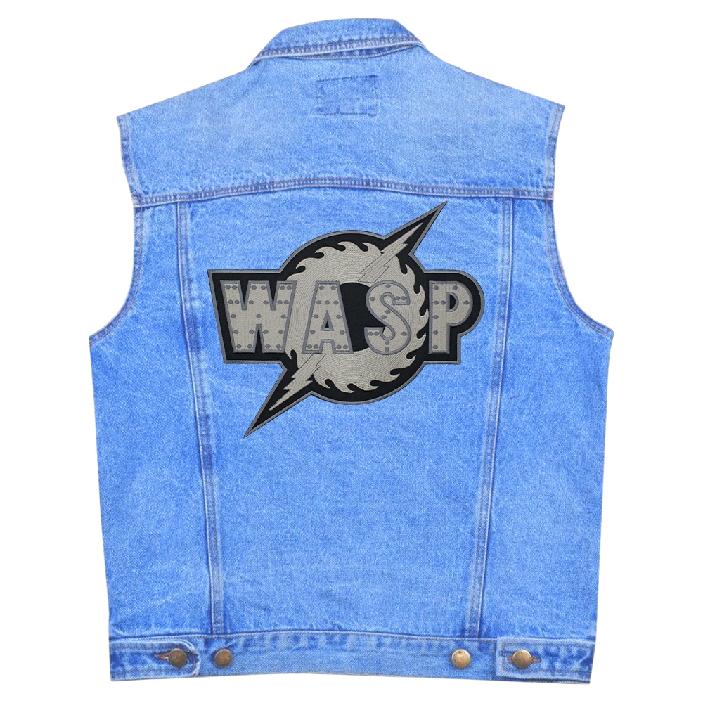 Нашивка термо W.A.S.P. (grey logo) наспинна (thps-026) Нашивка термо W.A.S.P. (grey logo) наспинна (thps-026)