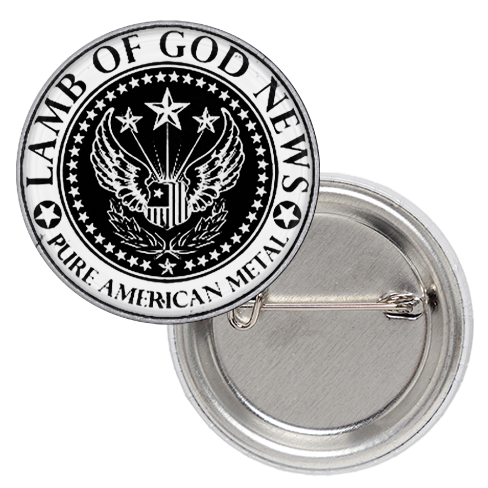 Значок Lamb Of God "Pure American Metal" (wings) Значок Lamb Of God "Pure American Metal" (wings)