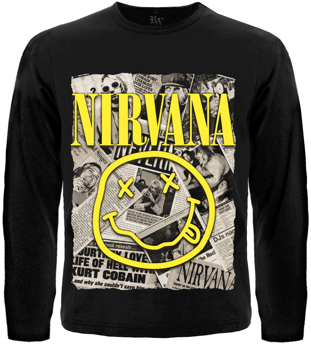 Лонгслив Nirvana (newspaper)