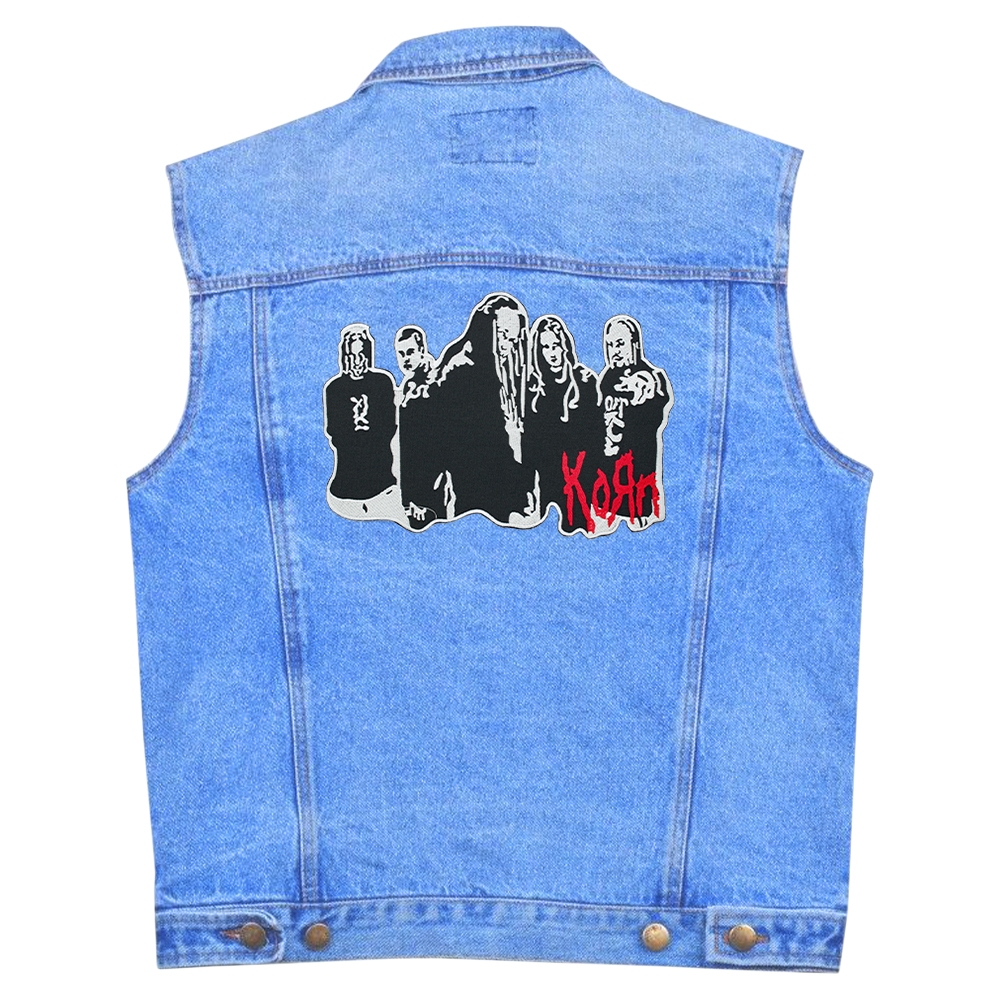 Нашивка термо Korn (band with logo) наспинна (thps-060)