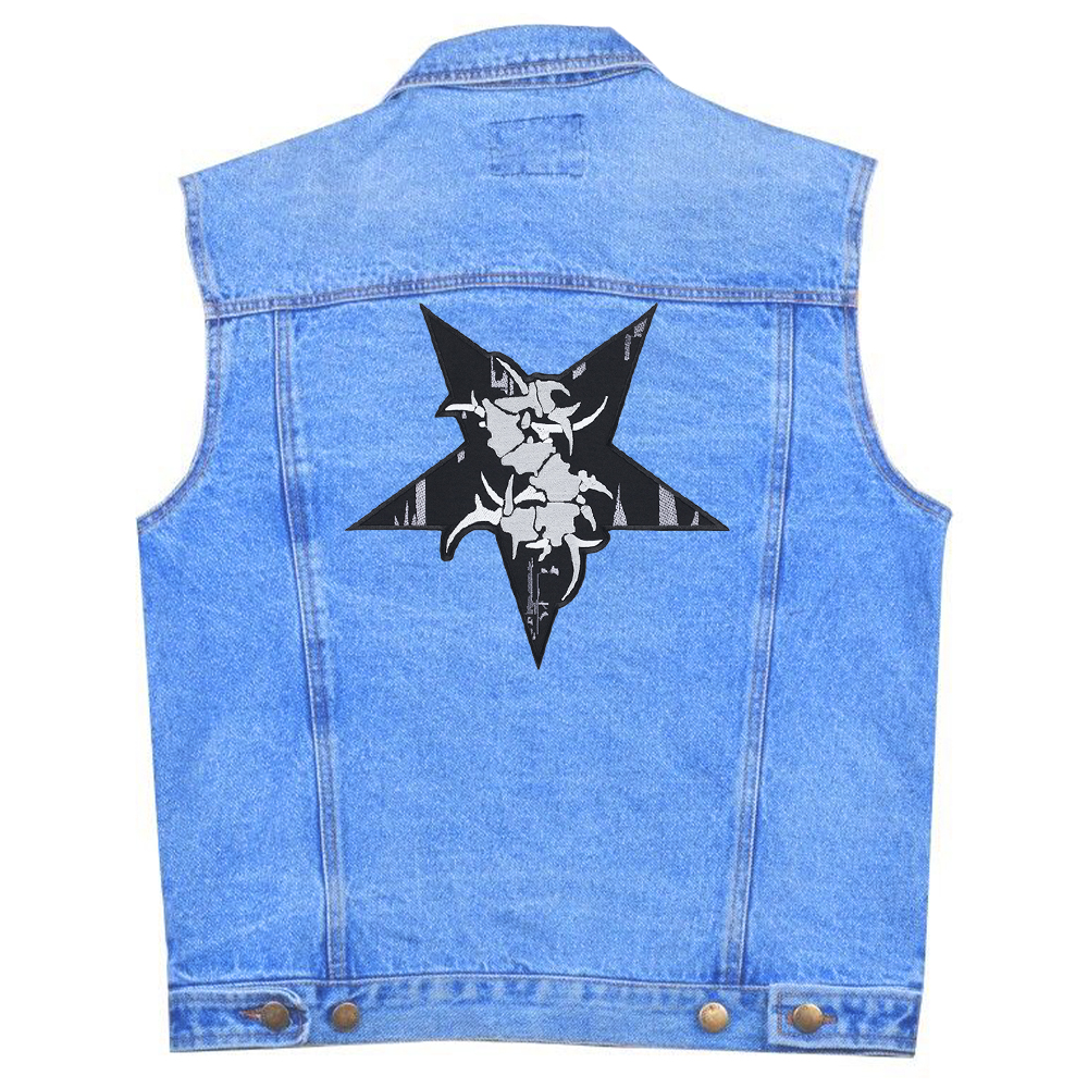 Нашивка наспинная Sepultura (logo on pentagram)