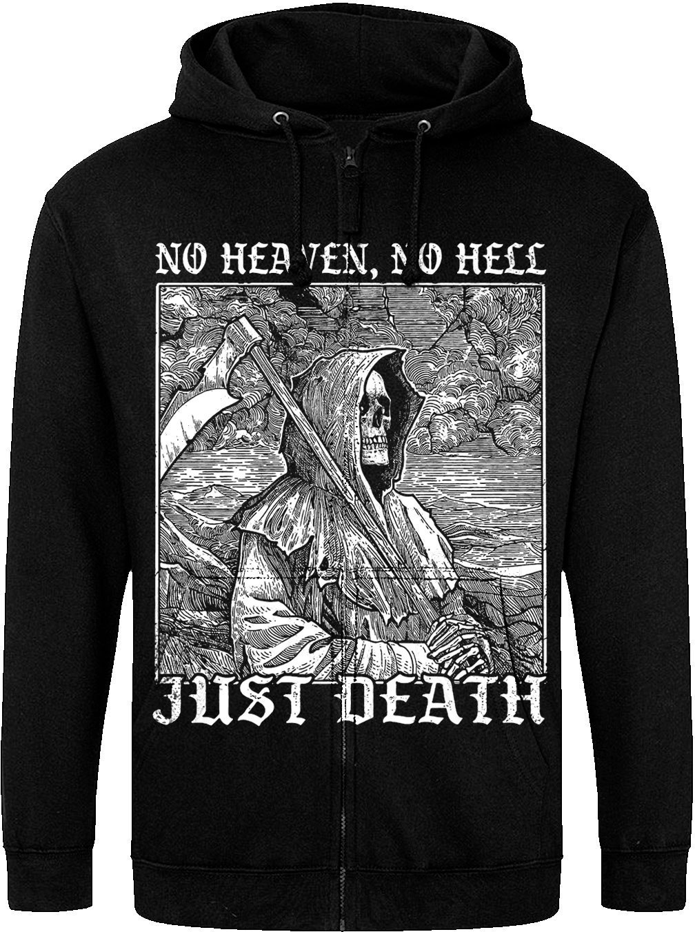 Худі на блискавці Just Hoods - No Heaven, No Hell - Just Death