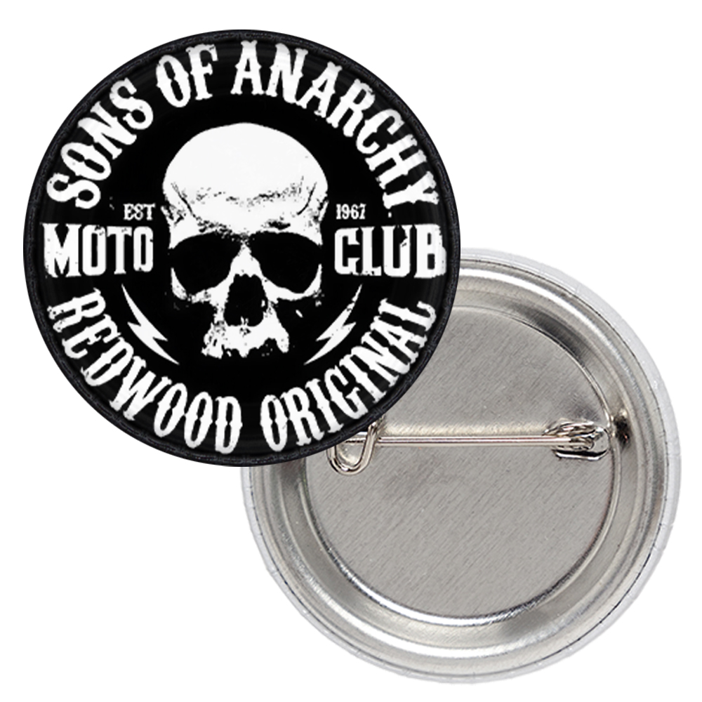 Значок Sons Of Anarchy - Redwood Original (moto club est.1967) Значок Sons Of Anarchy - Redwood Original (moto club est.1967)