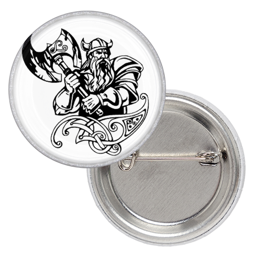 Значок Викинг с боевым топором Значок Викинг с боевым топором