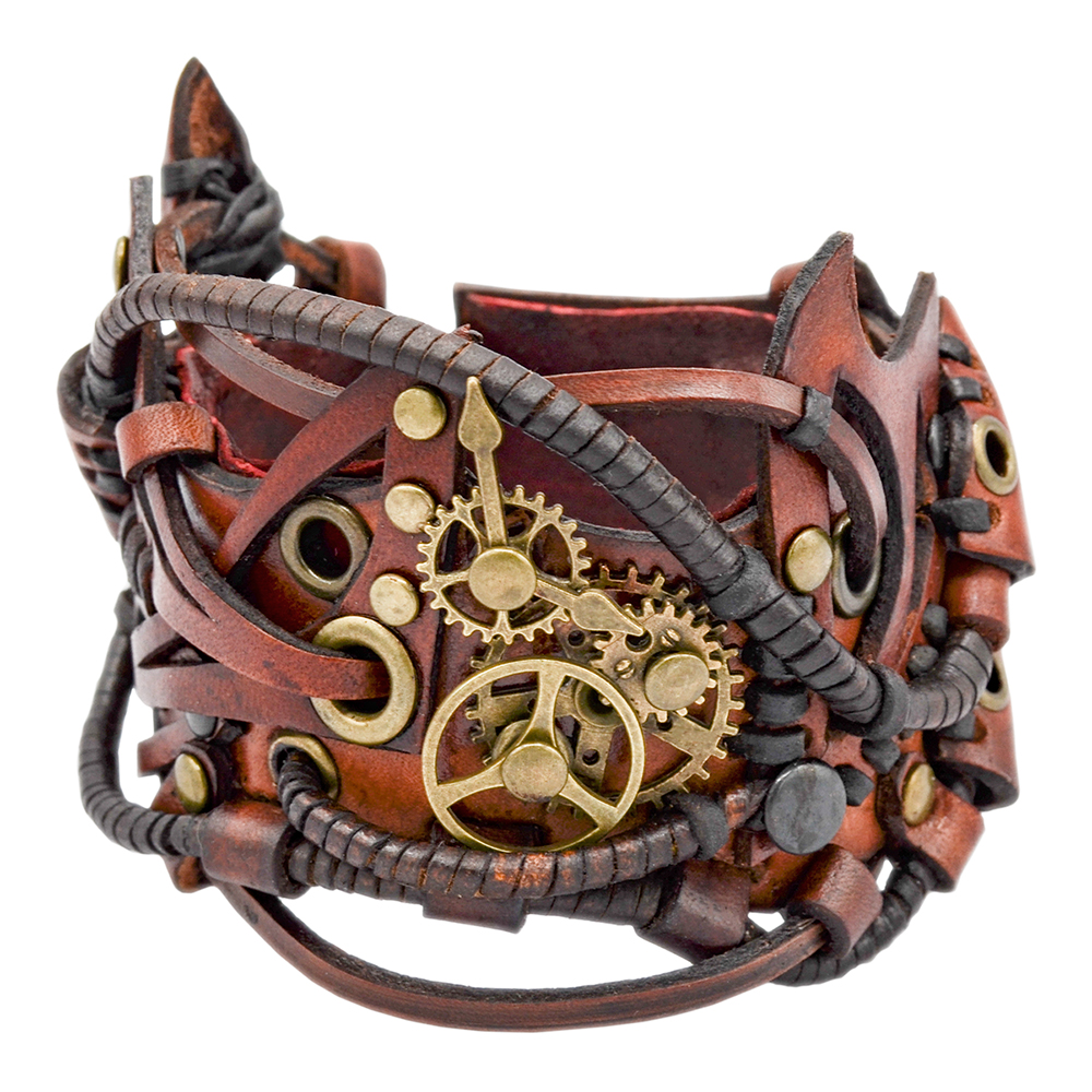 Браслет Стімпанк коричневий (bsp-75) Браслет Стімпанк коричневий (bsp-75)
