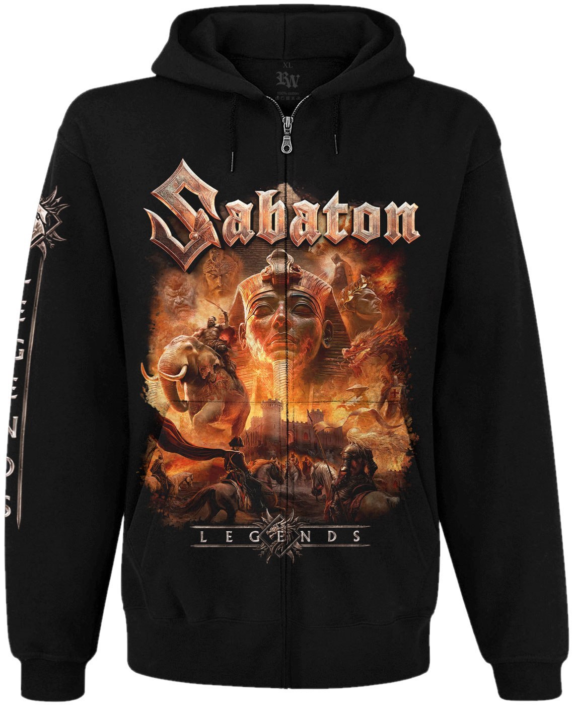 Худі Sabaton "Legends" на блискавці