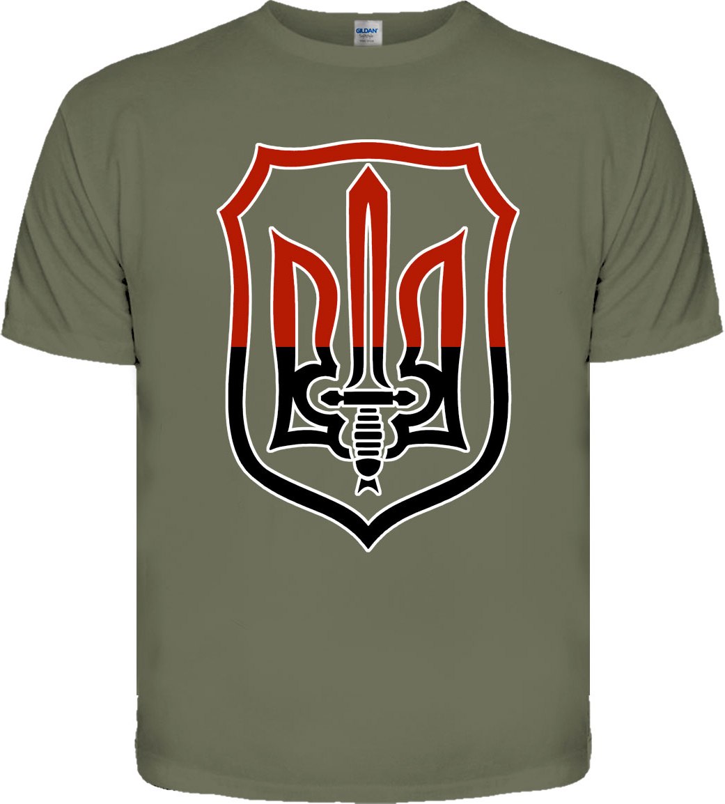 Оливкова футболка Герб УПА (Слава нації, смерть ворогам) Оливкова футболка Герб УПА (Слава нації, смерть ворогам)