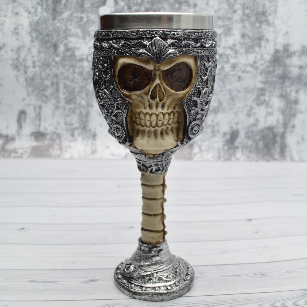 Подарочный Бокал Череп в римському шоломі 180 мл (cub-009)