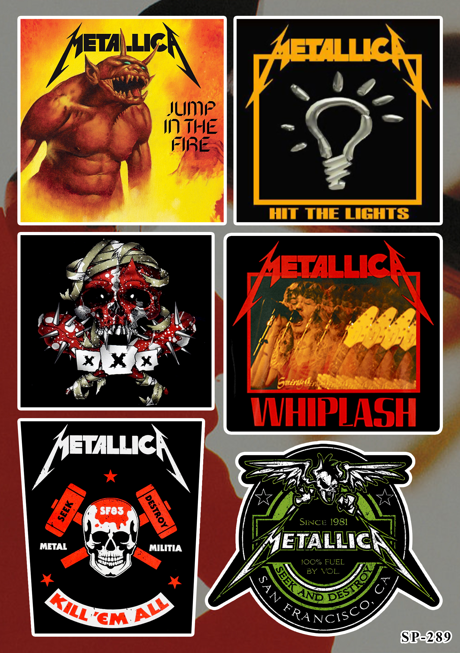 Стікерпак Metallica (Kill 'Em All) - SP-289
