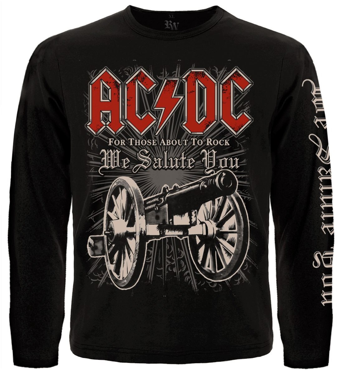 Футболка з довгим рукавом AC/DC "For Those About To Rock" (з друком на рукавах) Футболка з довгим рукавом AC/DC "For Those About To Rock" (з друком на рукавах)