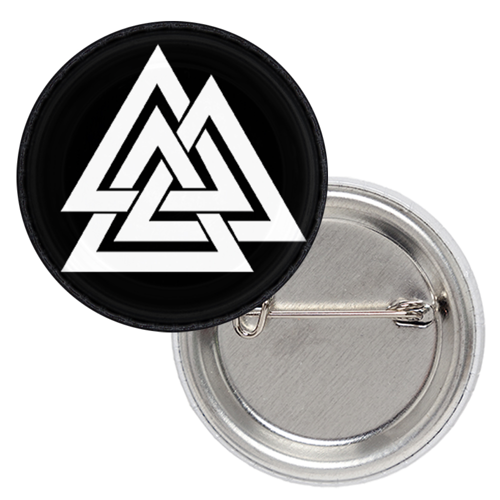 Значок Валькнут (черный фон) Значок Валькнут (черный фон)