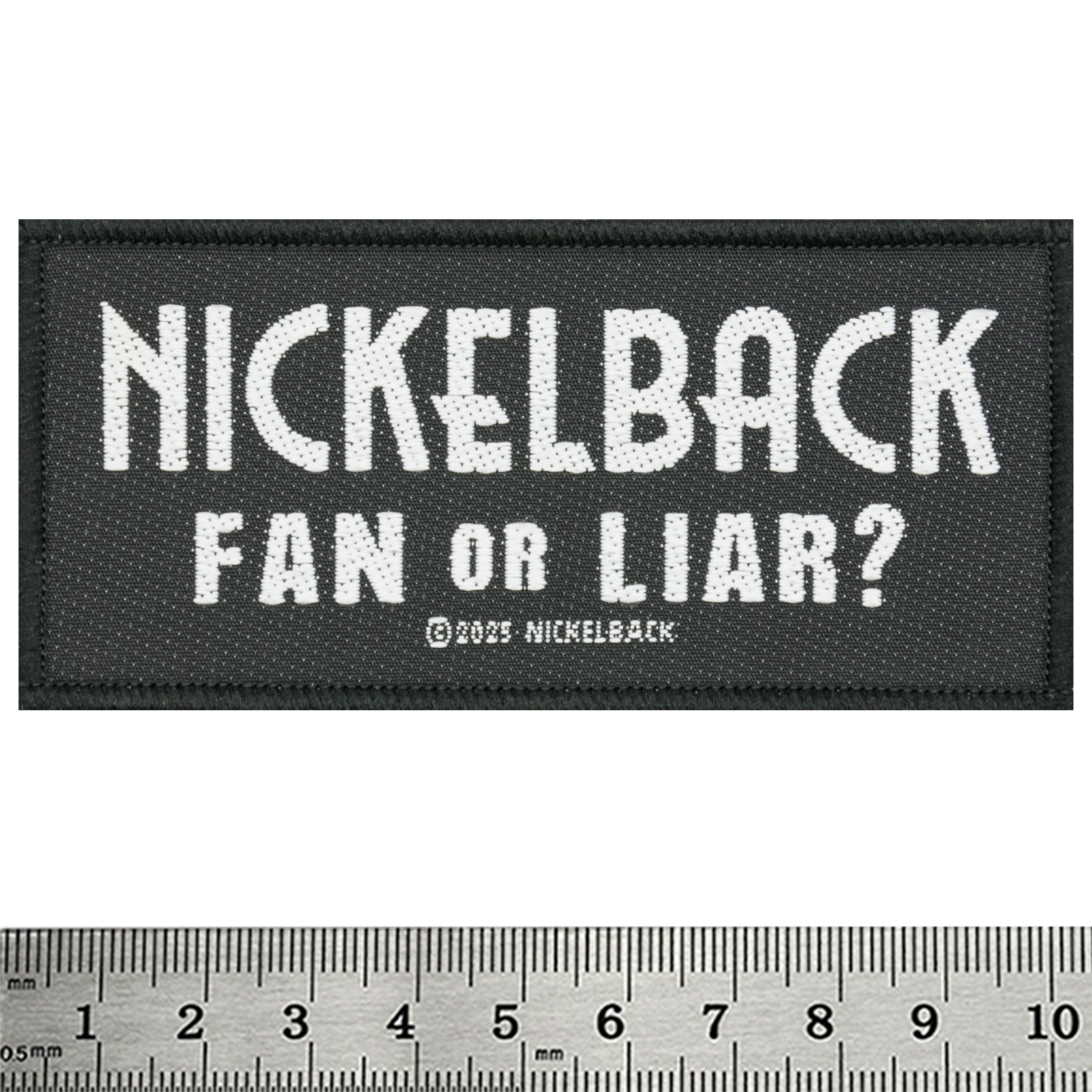 Нашивка ткана NICKELBACK - FAN OR LIAR (ofp-424)