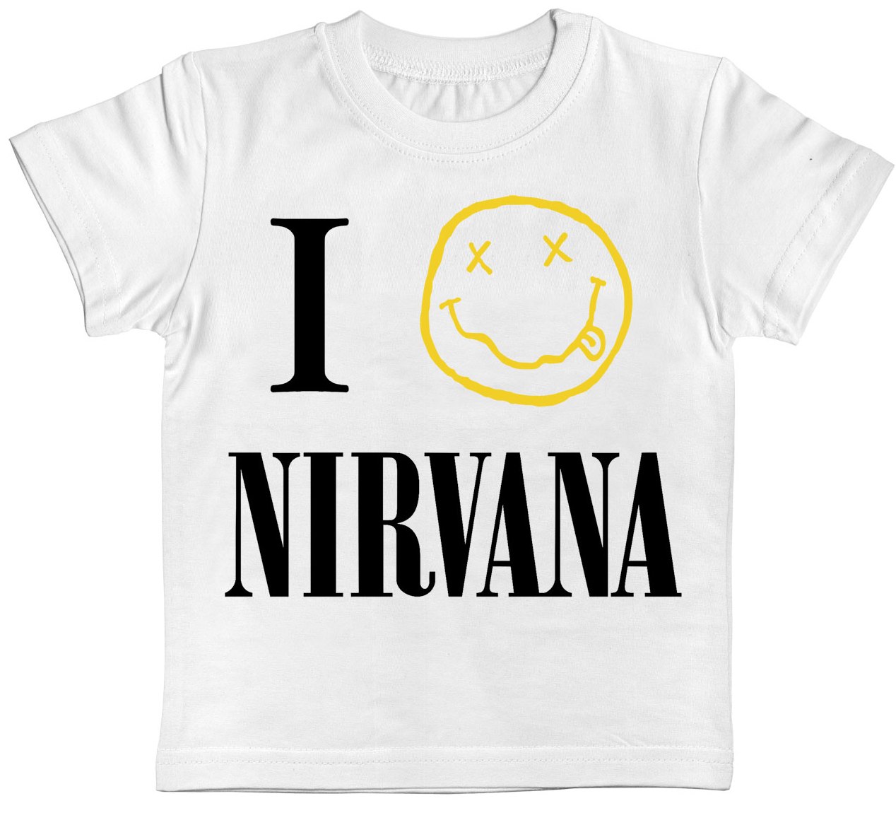Детская футболка Nirvana (I love Nirvana) белая