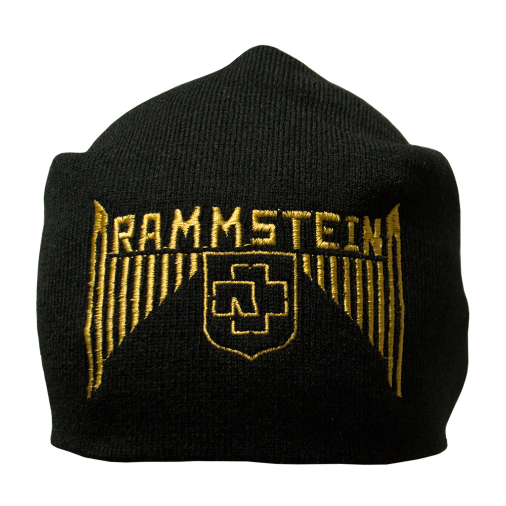 Шапка с вышивкой Rammstein черная