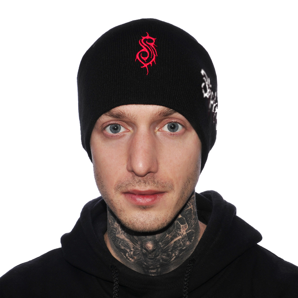 Шапка с вышивкой Slipknot (logo) черная